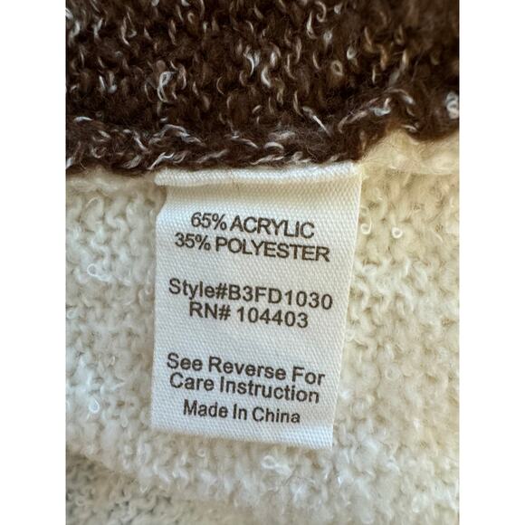 New ~ BLU PEPPER ~ Women's Multicolor Colorblock Sweater Dress Size Large - Picture 8 of 8